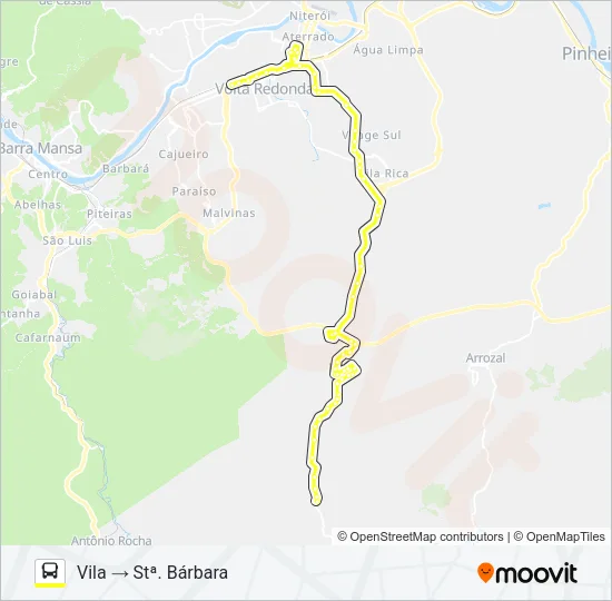 180 Bus Line Map