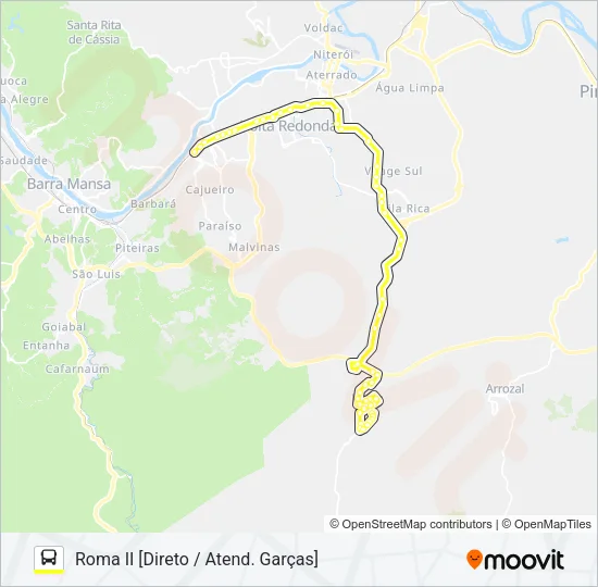 180 Bus Line Map
