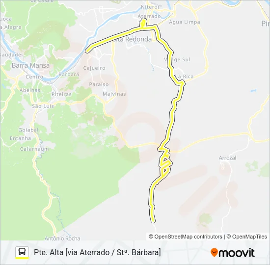 180 Bus Line Map
