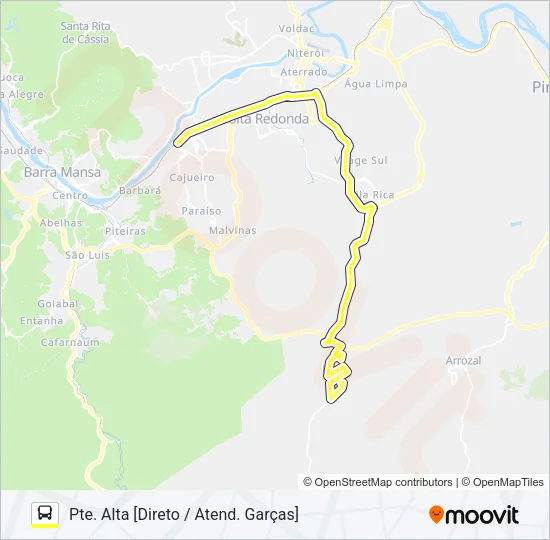 180 Bus Line Map