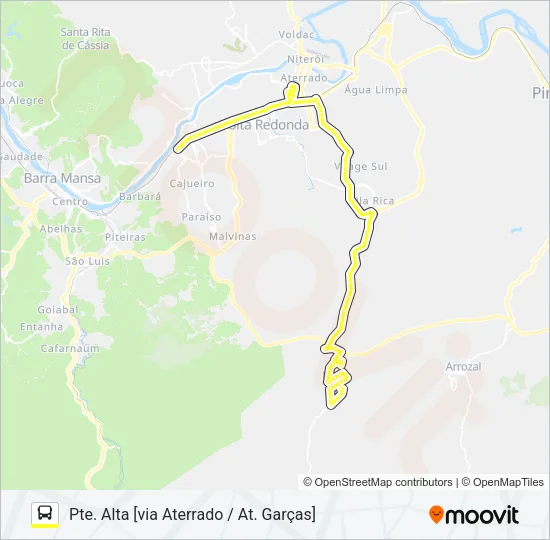 180 Bus Line Map