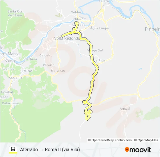 180 Bus Line Map