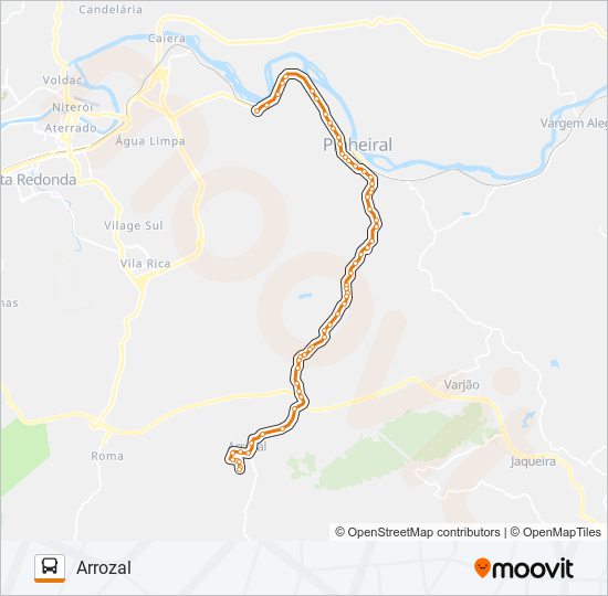 P435 bus Line Map