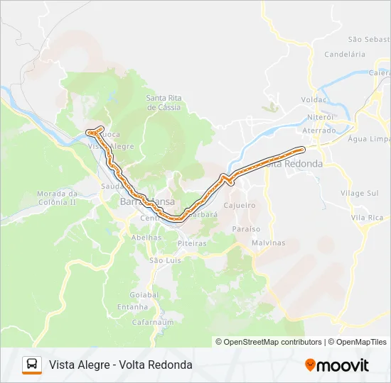 P501 Bus Line Map