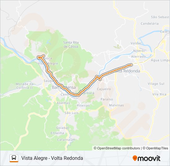 Como chegar até Sessenta em Volta Redonda de Ônibus?