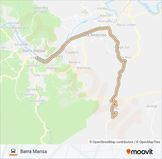 P541 Bus Line Map