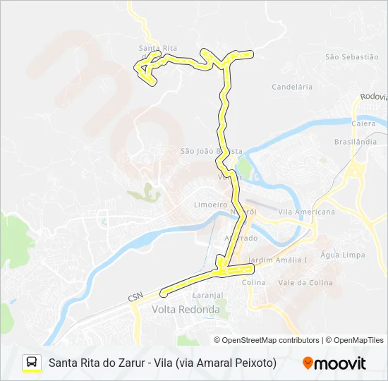 305 Bus Line Map