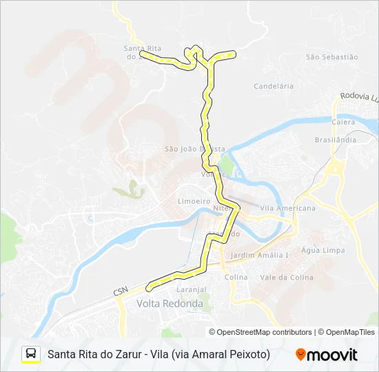 305 Bus Line Map