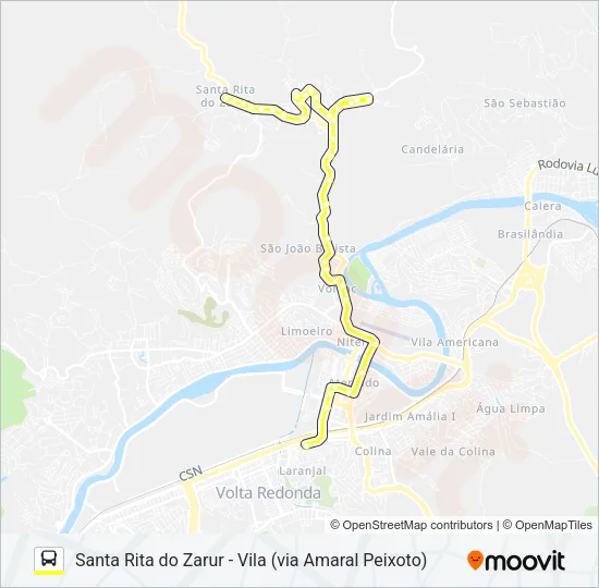 305 Bus Line Map