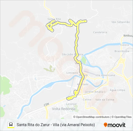 305 Bus Line Map