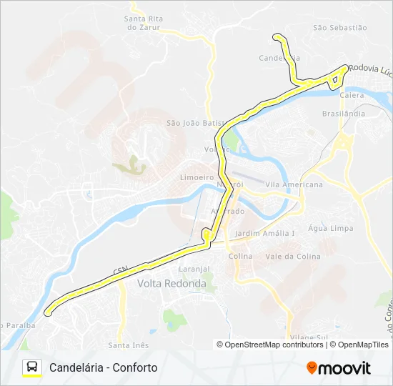315 Bus Line Map