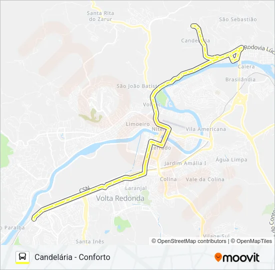 315 Bus Line Map