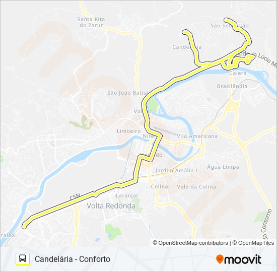 315 bus Line Map