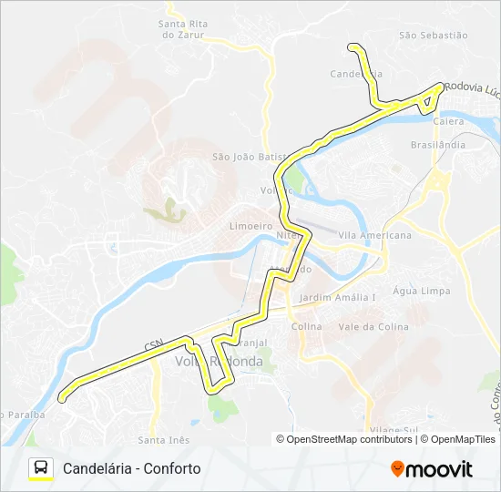 315 Bus Line Map