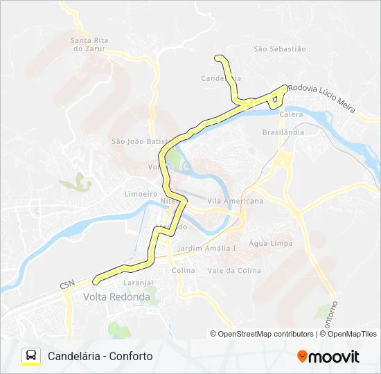 315 Bus Line Map