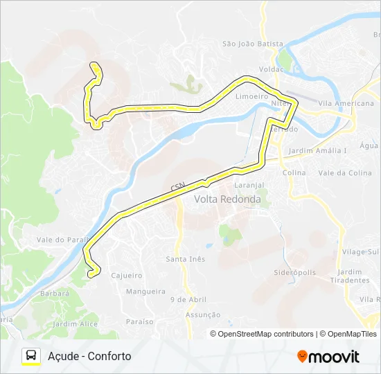 500 Bus Line Map