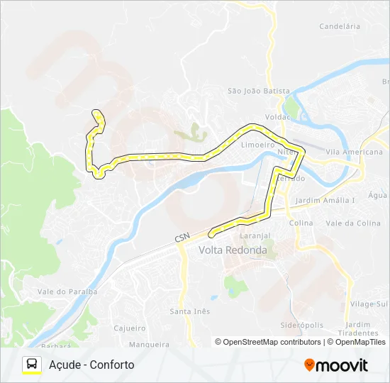 500 Bus Line Map