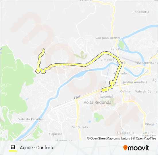 500 Bus Line Map