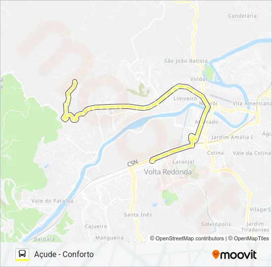 500 Bus Line Map