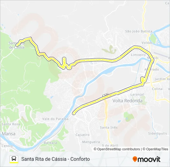 505 Bus Line Map