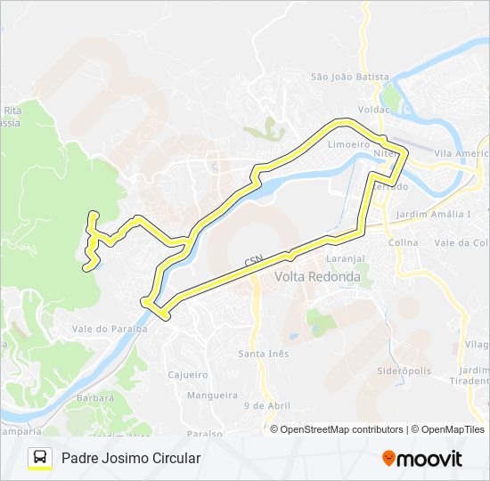 Mapa de 510 de autobús