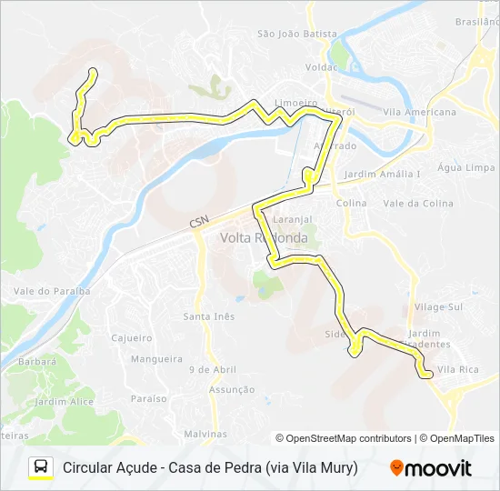 530 Bus Line Map