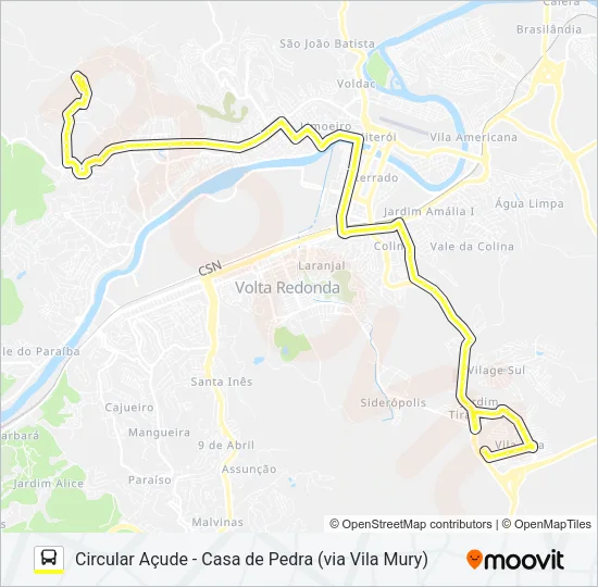 530 Bus Line Map