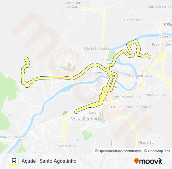 540 Bus Line Map