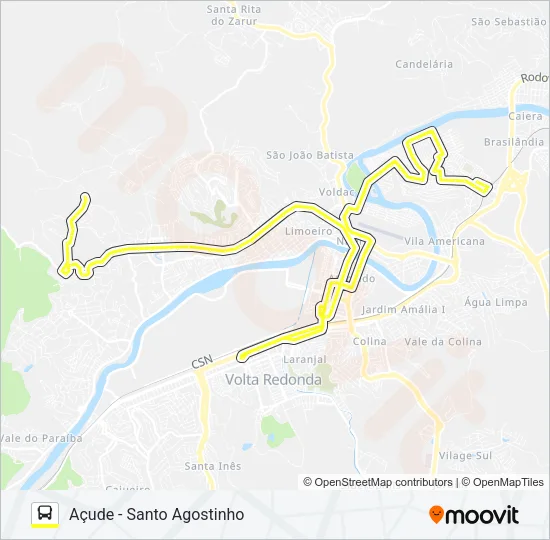 540 Bus Line Map