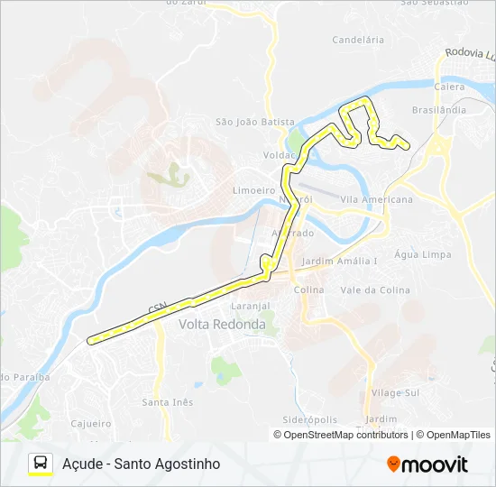 540 Bus Line Map