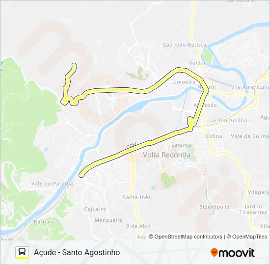 540 Bus Line Map