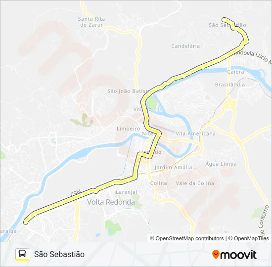 320A Bus Line Map