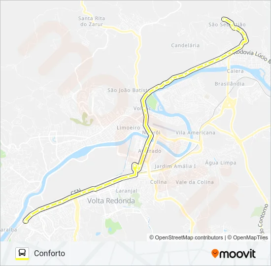320A Bus Line Map
