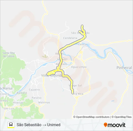 320A Bus Line Map
