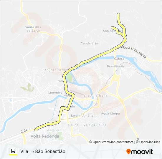 320A Bus Line Map