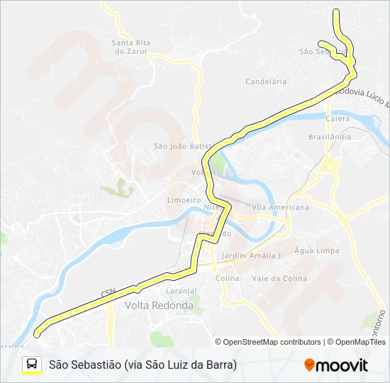 320A Bus Line Map