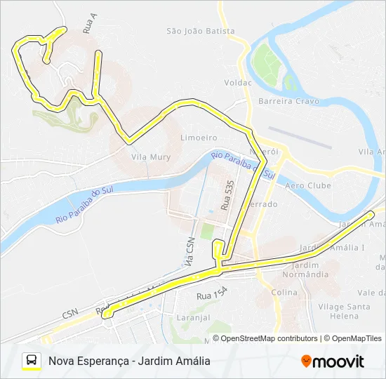450 Bus Line Map
