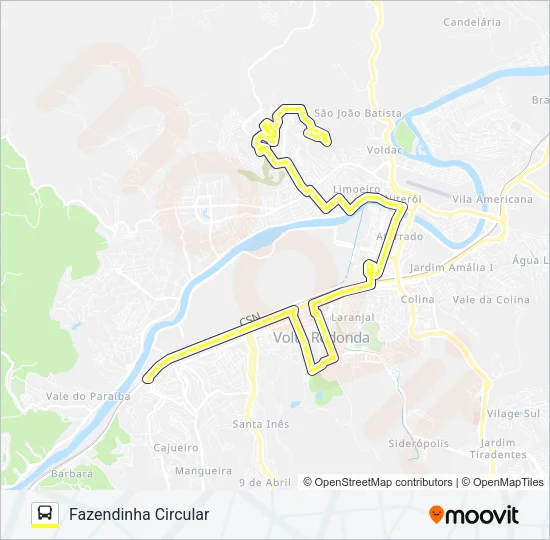 455 Bus Line Map