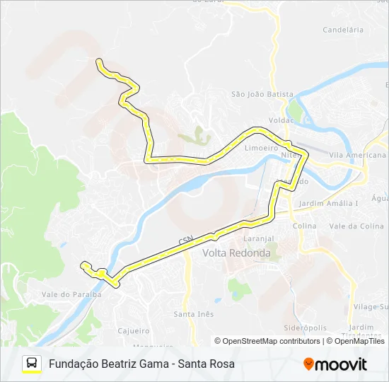 515 Bus Line Map