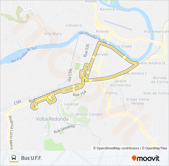 UFF bus Line Map