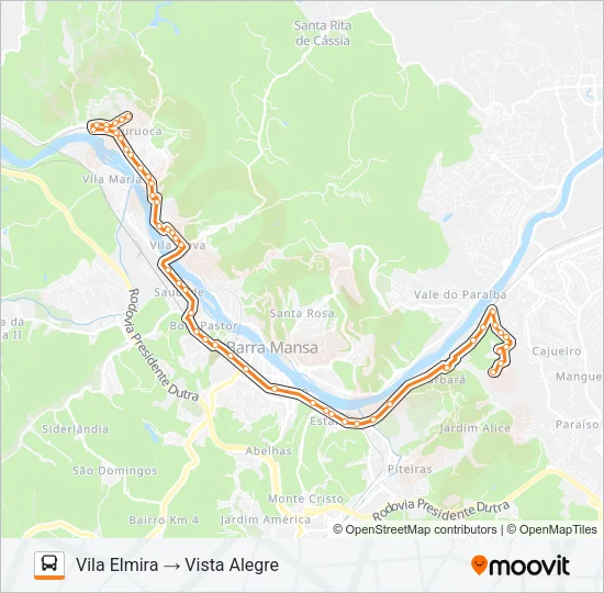 TR190-02 Bus Line Map
