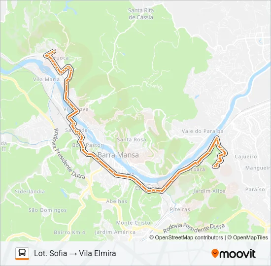 TR190-02 Bus Line Map