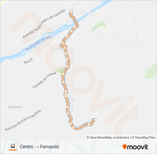 115 Bus Line Map