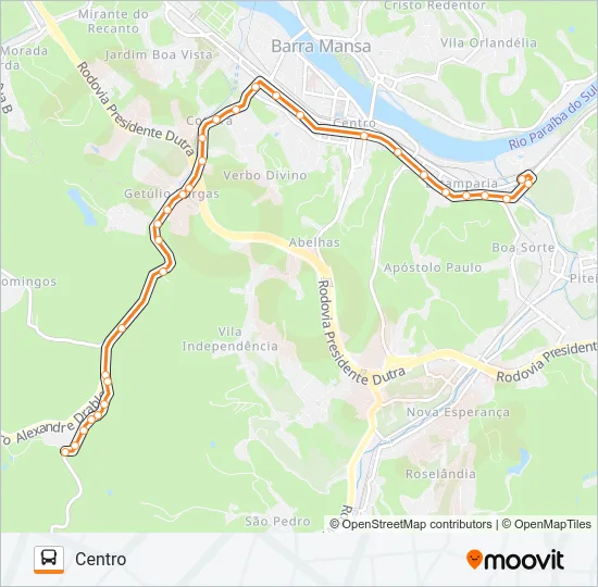 TR602-01 Bus Line Map