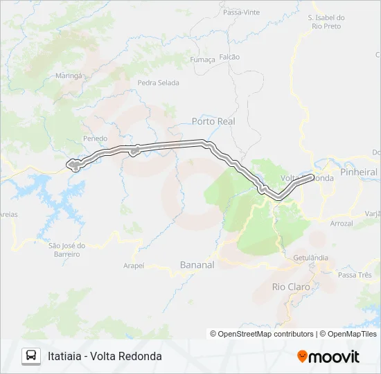 P186 Bus Line Map