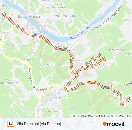 TR083-01 Bus Line Map