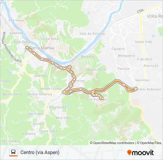 TR083-01 Bus Line Map