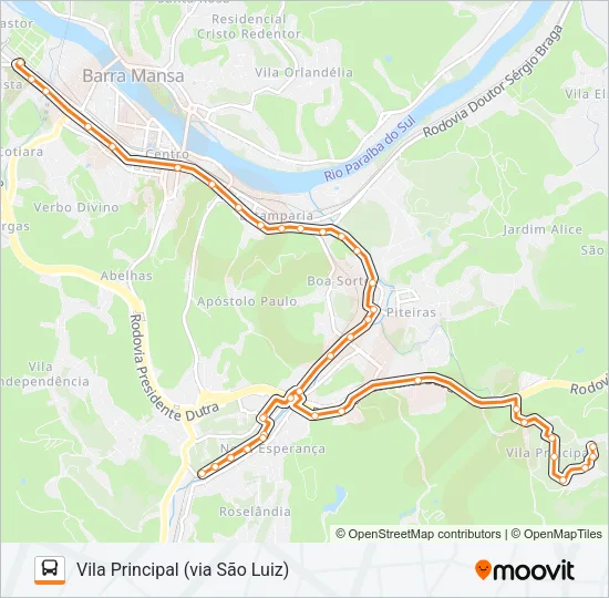 TR083-01 Bus Line Map