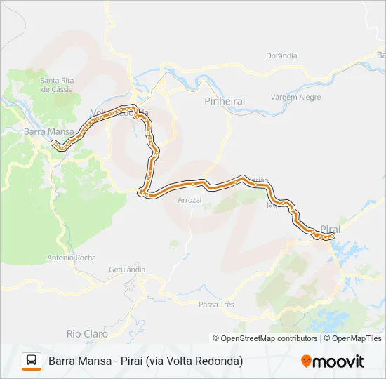 P104 Bus Line Map