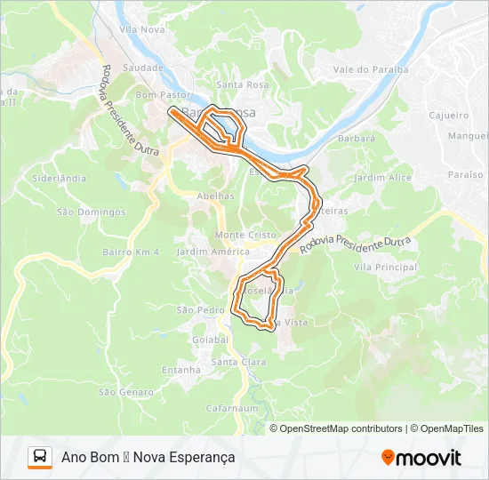 TR801-05 Bus Line Map